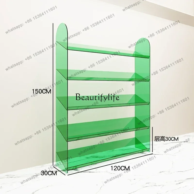 Factory Direct  Acrylic transparent display cabinet floor-to-ceiling display rack