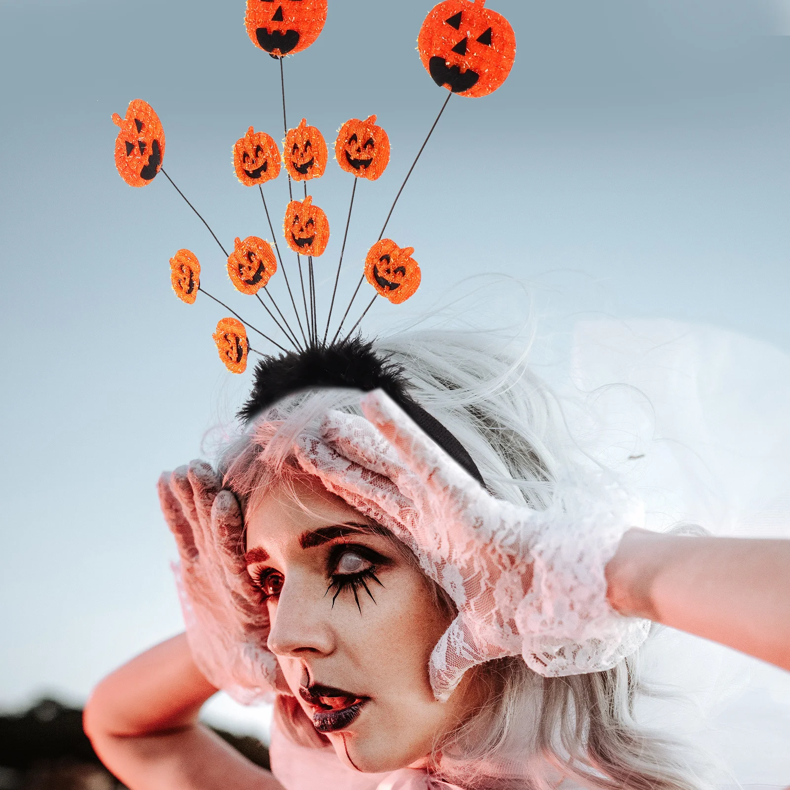 

Black Spider Bat Halloween Headband Versatile Photo Props Comfortable Fit Breathable Soft Multi Occasion Party Cosplay Strong