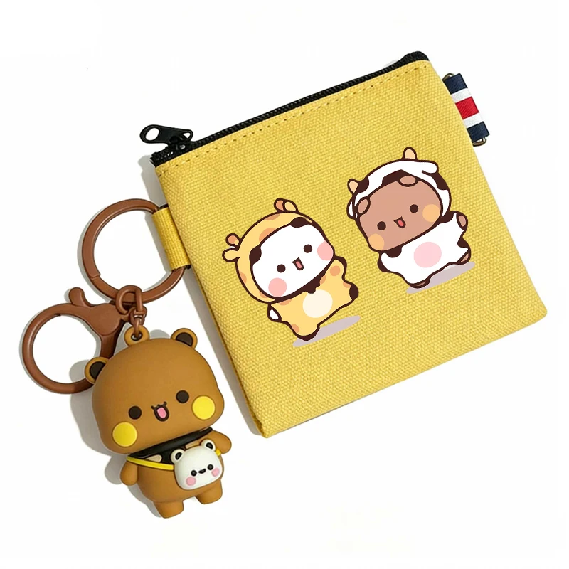 Bubu Dudu Yier Bear Panda Coin Purse Wallets Cute Boy Girl Portable Wallet Women Men Cartoon ID Card Storage Bag Birthday Gift view 2