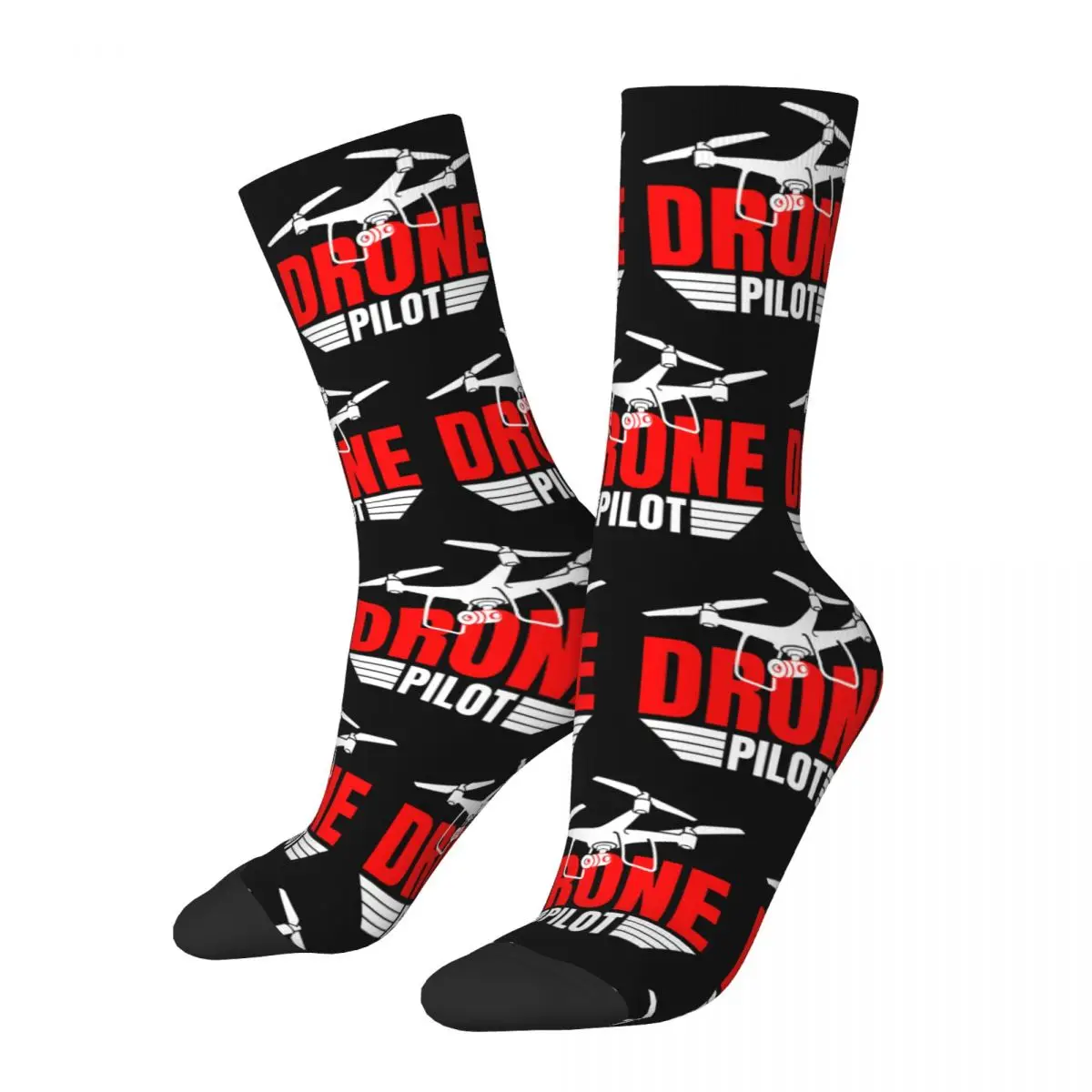 

Drone Drone Pilot Drone Operator Quadrocopter Socks for Women Men Merch Comfortable Sweat Absorbing Crew Socks