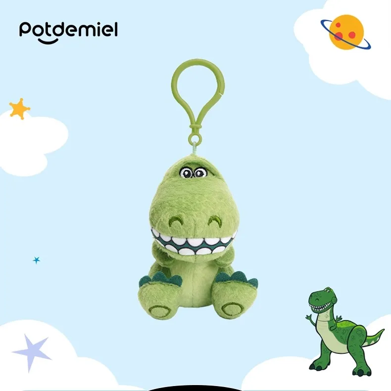 Disney Toy Story Rex Anime Cartoon Cute Plush Toy Creative Dinosaur Doll Pendant Personalized Keychain Accessories Birthday Gift