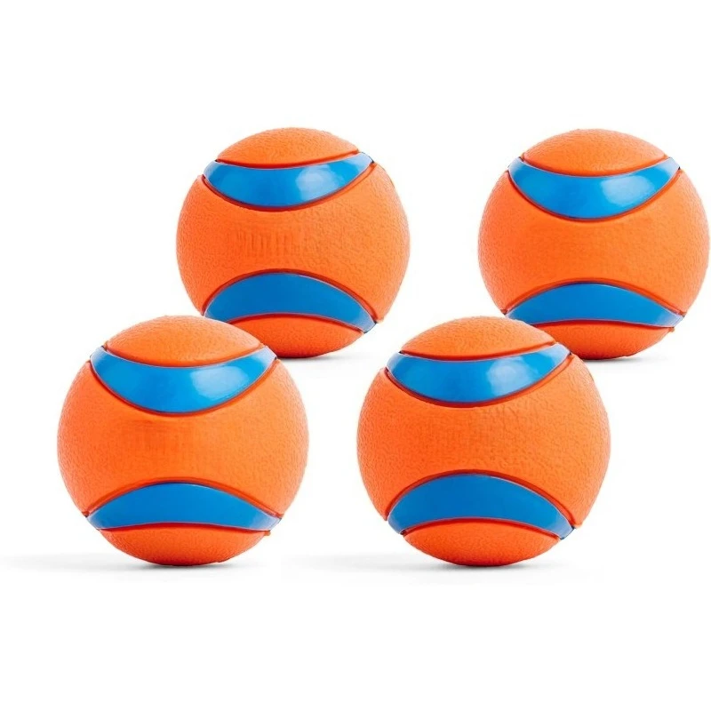 Ultra Ball Hundespielzeug, mittelgroße, springende Apportierbälle für Hunde von 20-60 lbs, aus strapazierfähigem Gummi, schwimmfähig, Wasserspielzeug für Haustiere