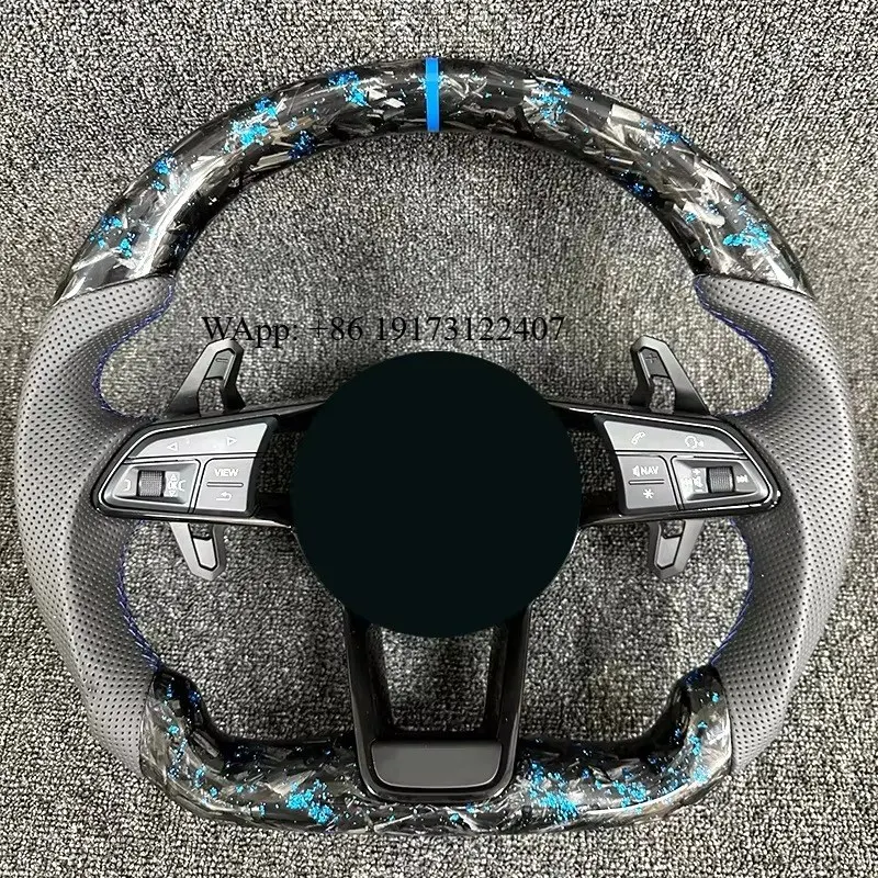 Car Modified Forged Carbon Fiber Car Steering Wheel Lock Racing Steering Wheel Gaming