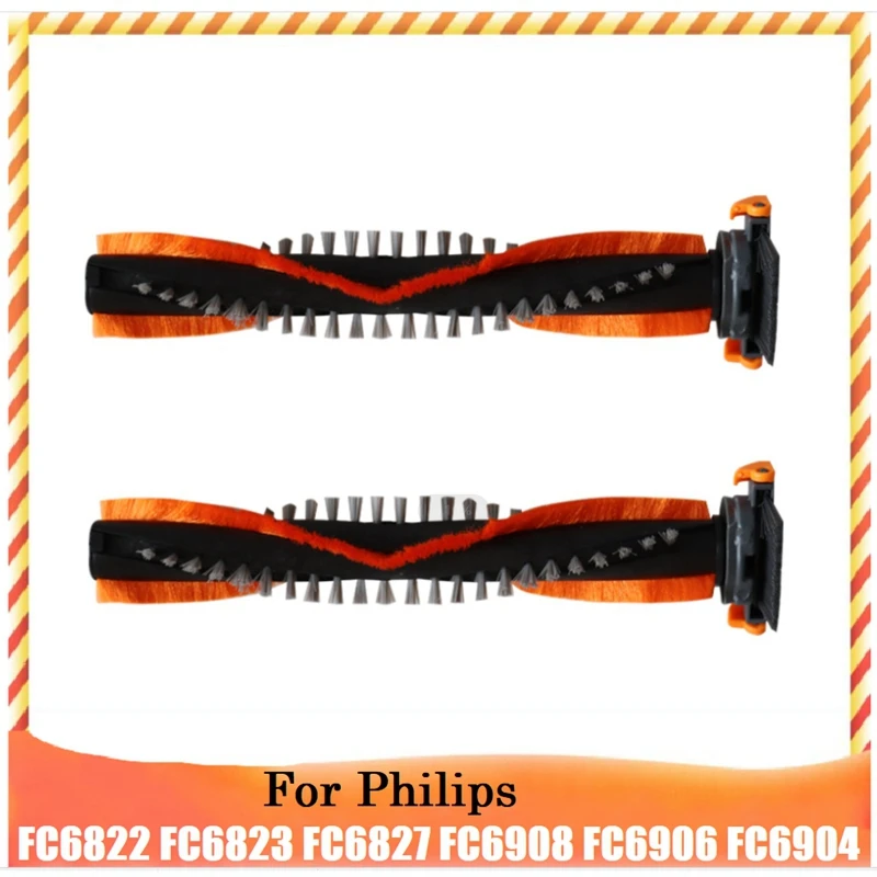 

2 шт., роликовая щетка для пылесоса Philips SpeedPro Max FC6822 FC6823 FC6827 FC6908 FC6906 FC6904