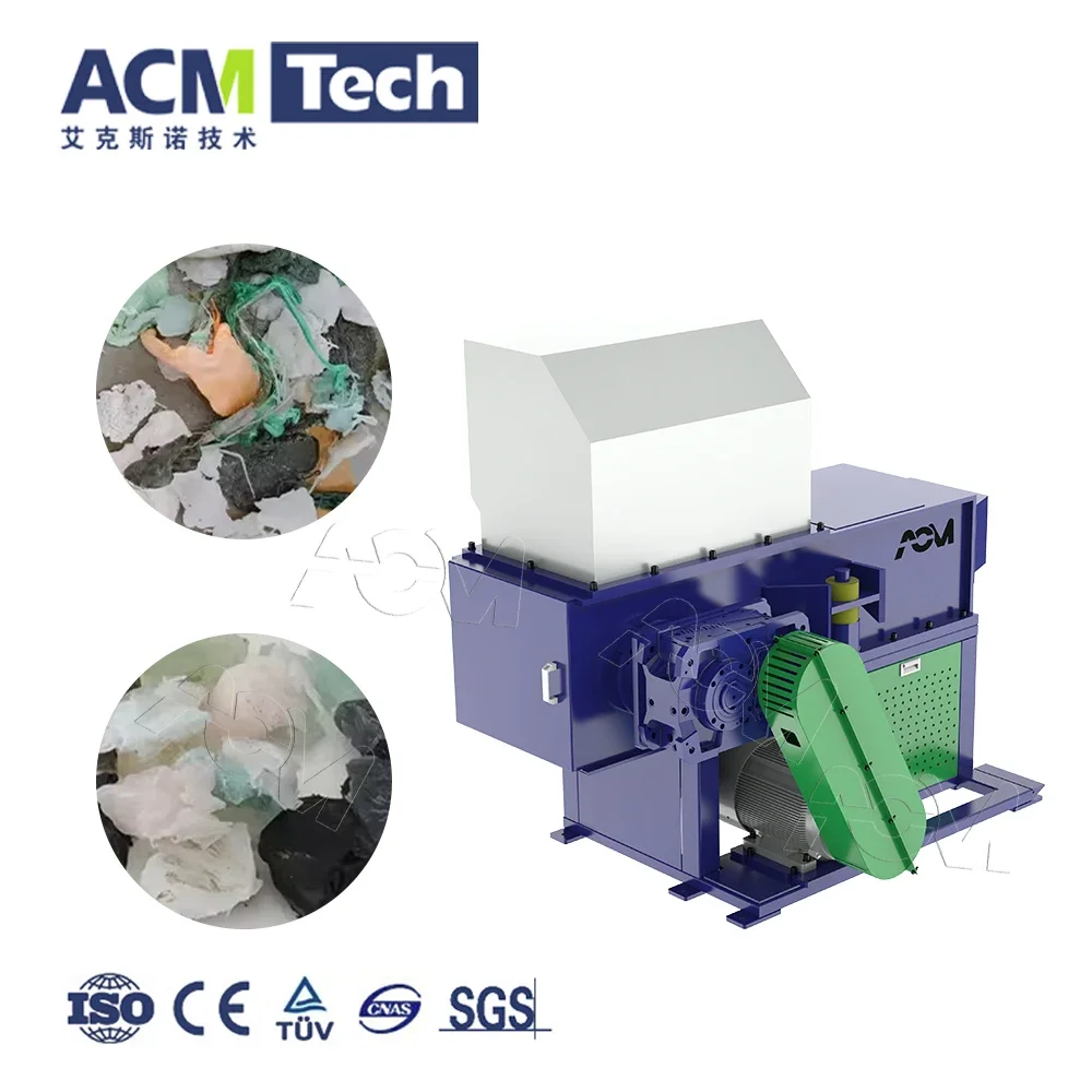 Top selling Industrial Recycling Waste Plastic Shredder Single Shaft plastic garbage shredder metal and wood shredder