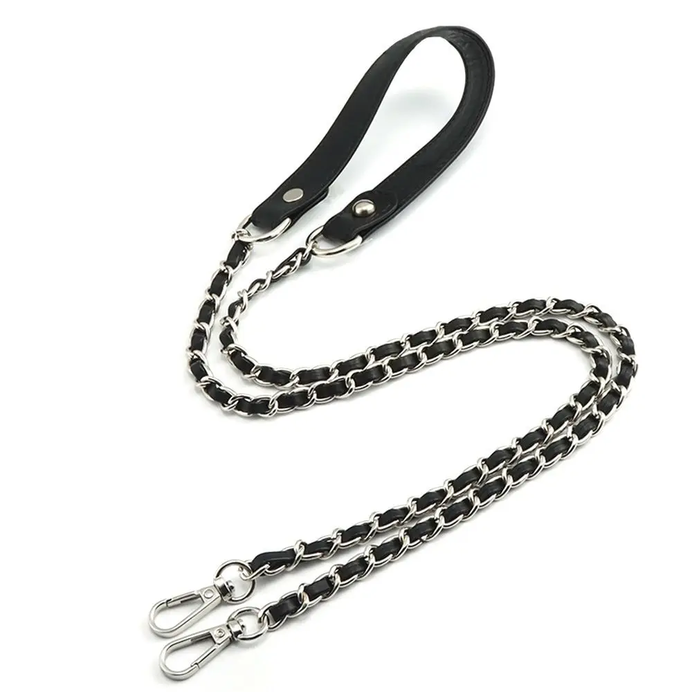 29cm/120cm PU Leather Belts Straps Steel Bag Chains DIY Detachable Replacement Purse Chain Bag for Handbags Handle Accessories