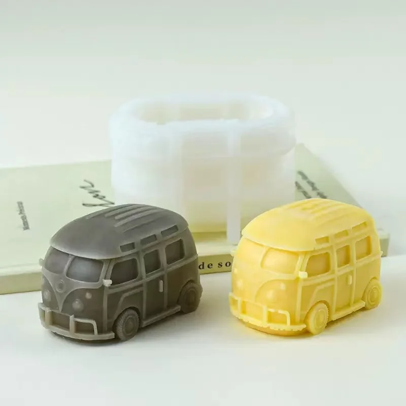Набор силиконовых форм премиум-класса для мини-автомобиля — винтажный ретро-дизайн |   Набор для изготовления ароматических свечей своими руками для соевого воска |   Креативный домашний декор и Хо