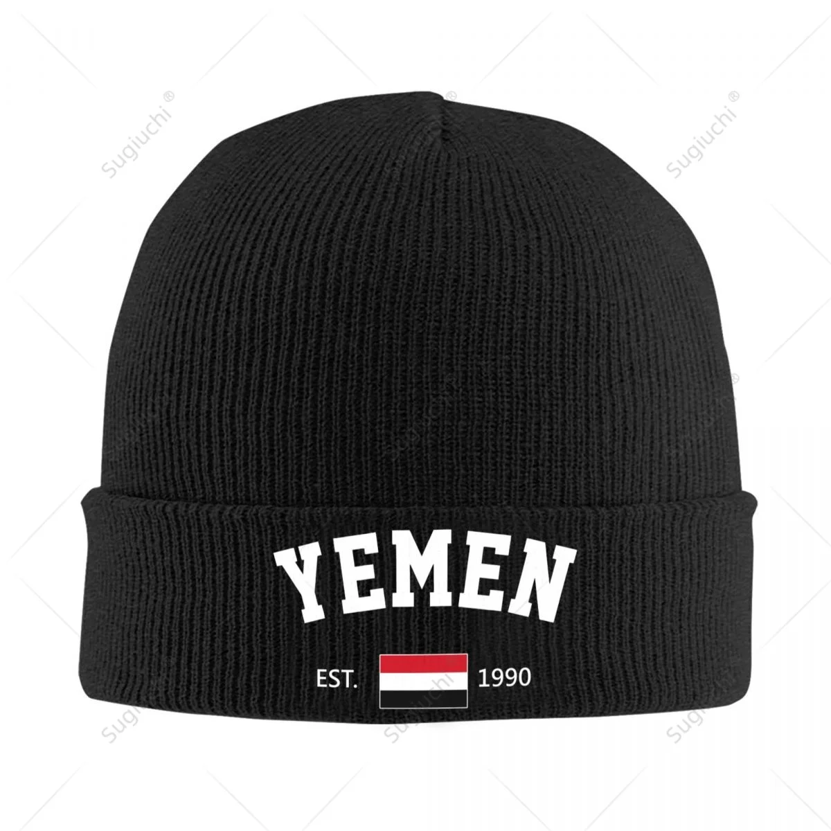 Knitted Hat Unisex Yemen EST.1990 Independence Day For Men Women Boys Winter Autumn Beanie Cap Warm Bonnet