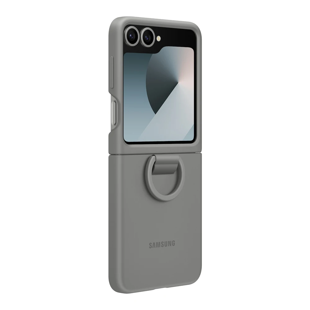Oryginalne etui z płynnego silikonu z uchwytem na palec do Samsung Galaxy Z Flip6 Z Flip7 FE, odporne na wstrząsy, ochronne etui, oryginalne EF-PF741 — zdjęcie produktu 7