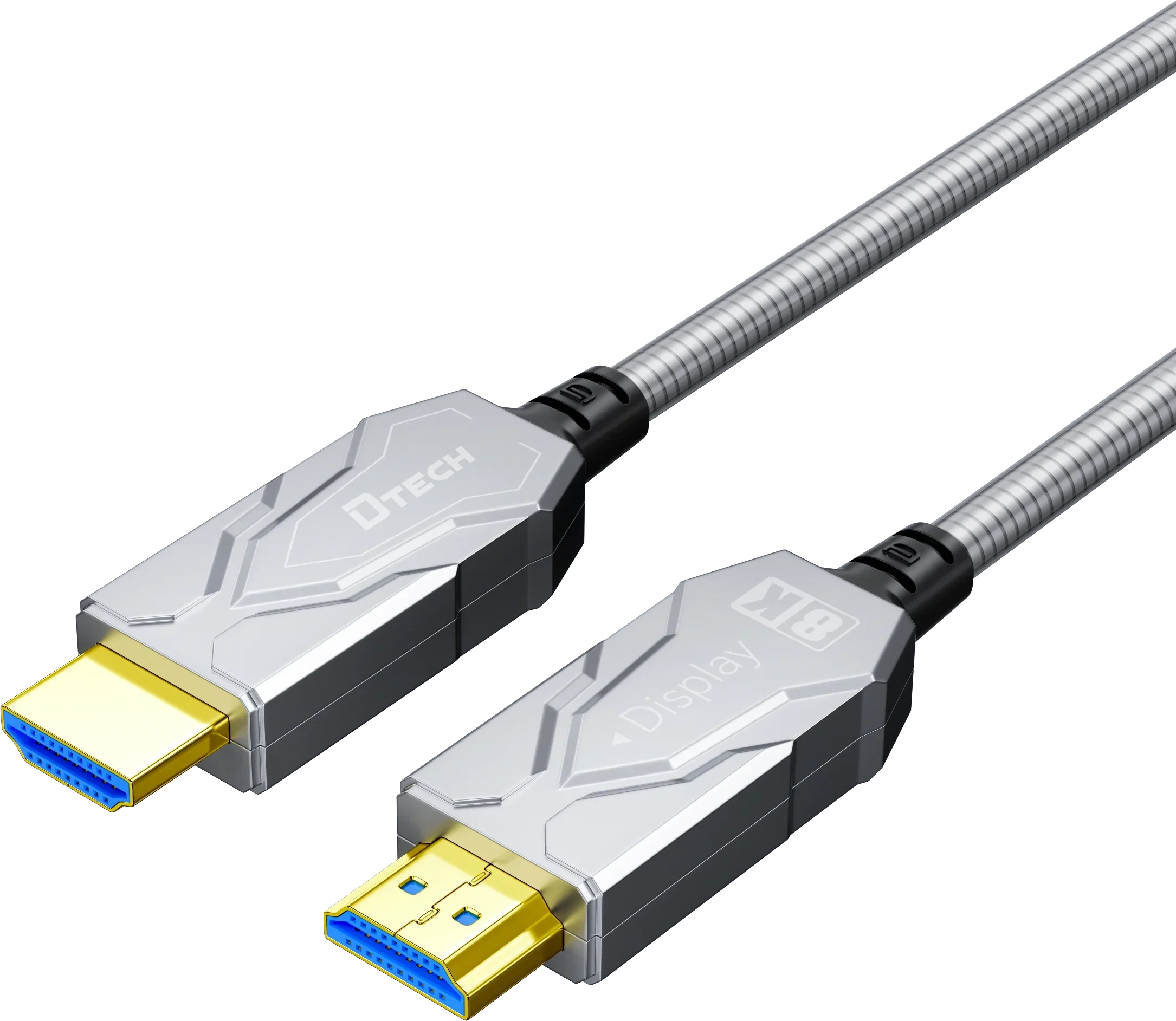 DTECH Ultra High Speed 8K HDMI Armored Fiber Cable 10M 20M 30M 50M 100M for PlayStation 5 Projector Application in Color Box