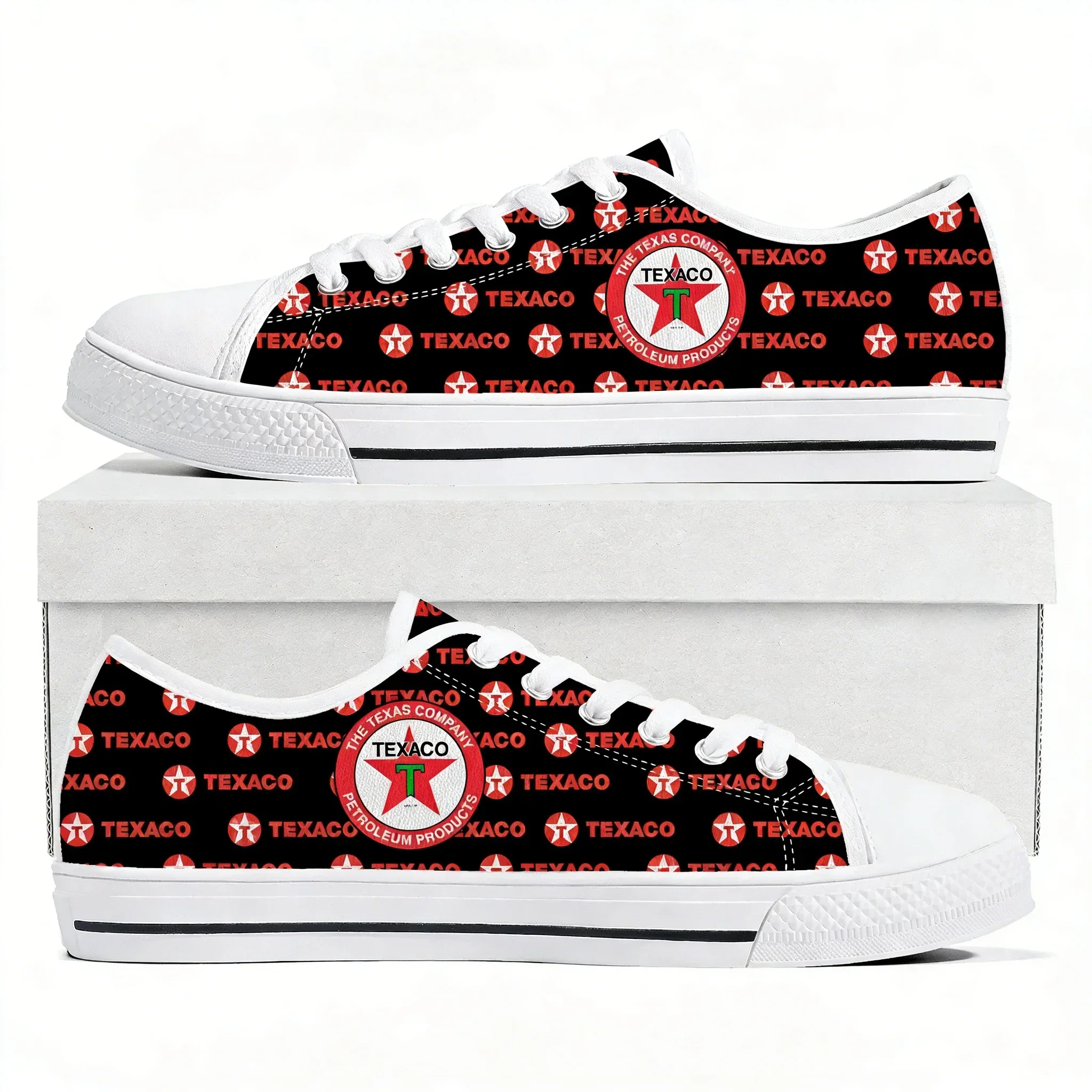 

Кроссовки Texaco Low Top для мужчин, женщин и подростков, высококачественные парусиновые кроссовки с 3D-принтом, повседневная обувь для пар, персонализированная обувь