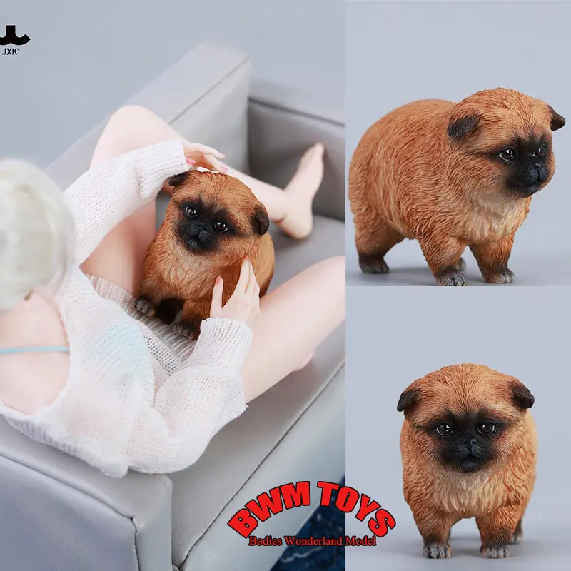 

In Stock JXK271 High 7cm Scale Simulated Mini Cute American Style Puppy Dollhouse Scene Decor For 12Inch Action Figure Body