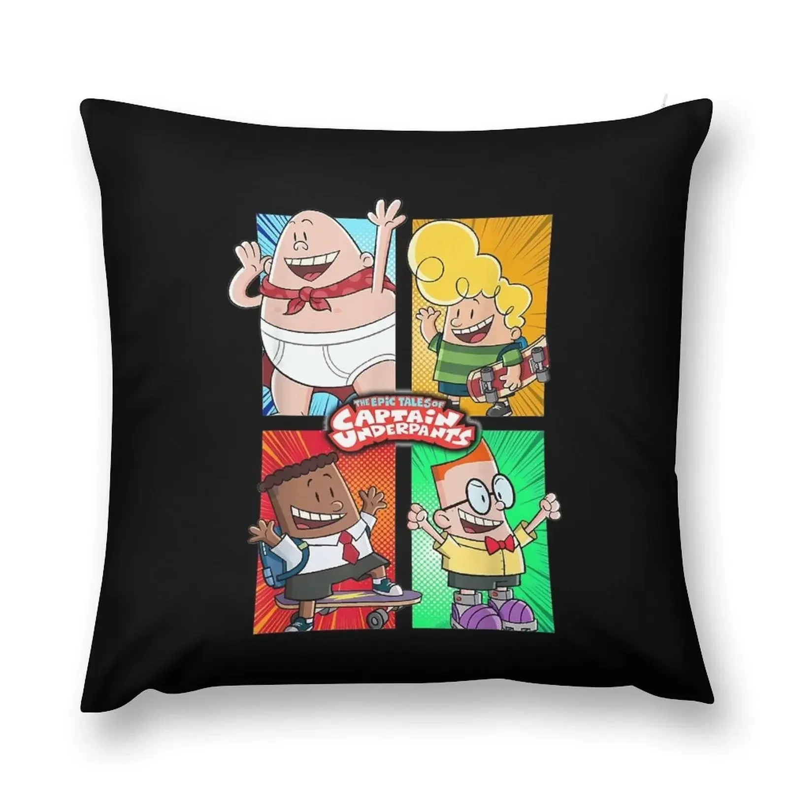 Birthday Gifts Captain Underpants The First Epic Movie 4 Square Friends Throw Pillow Luxury Pillow Case pillow