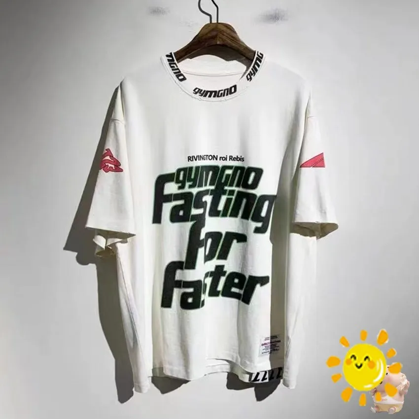 

24SS Top Quality Washed RRR123 T-shirt Men Women High Street Graffiti Letter Print Tee Vintage RRR 123 Tops Cotton T Shirt