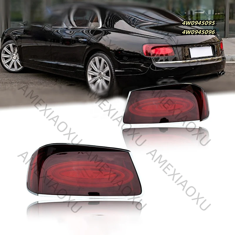 

Fits For Bentley Flying Spur 2014-2019 Black LED Rear Light Assembly Taillight 4W0945096M 4W0945095M AMEXIAOXU