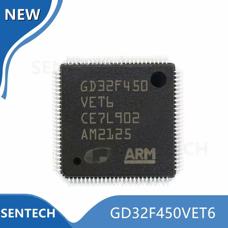 

2 шт./лот, новый и оригинальный GD32F450VET6 GD32F450 32F450VET6 LQFP-100, ARM Cortex-M4 32-битный микроконтроллер