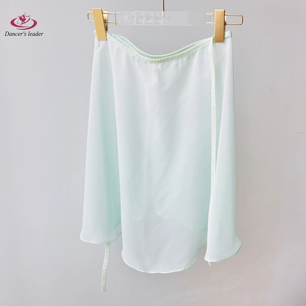 กระโปรงบัลเลต์ไล่เฉดสีขาวเขียว กระโปรงเต้นรำสำหรับผู้หญิง กระโปรงฝึกซ้อมยิมนาสติก กระโปรงเต้นละคร้อยเรื่องสำหรับผู้ใหญ่