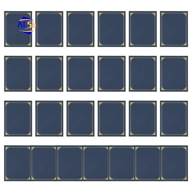 

AC56-Certificate Holders, Diploma Holders, Certificate Covers With Gold Foil Border For Letter Size 8.5X11 Inch