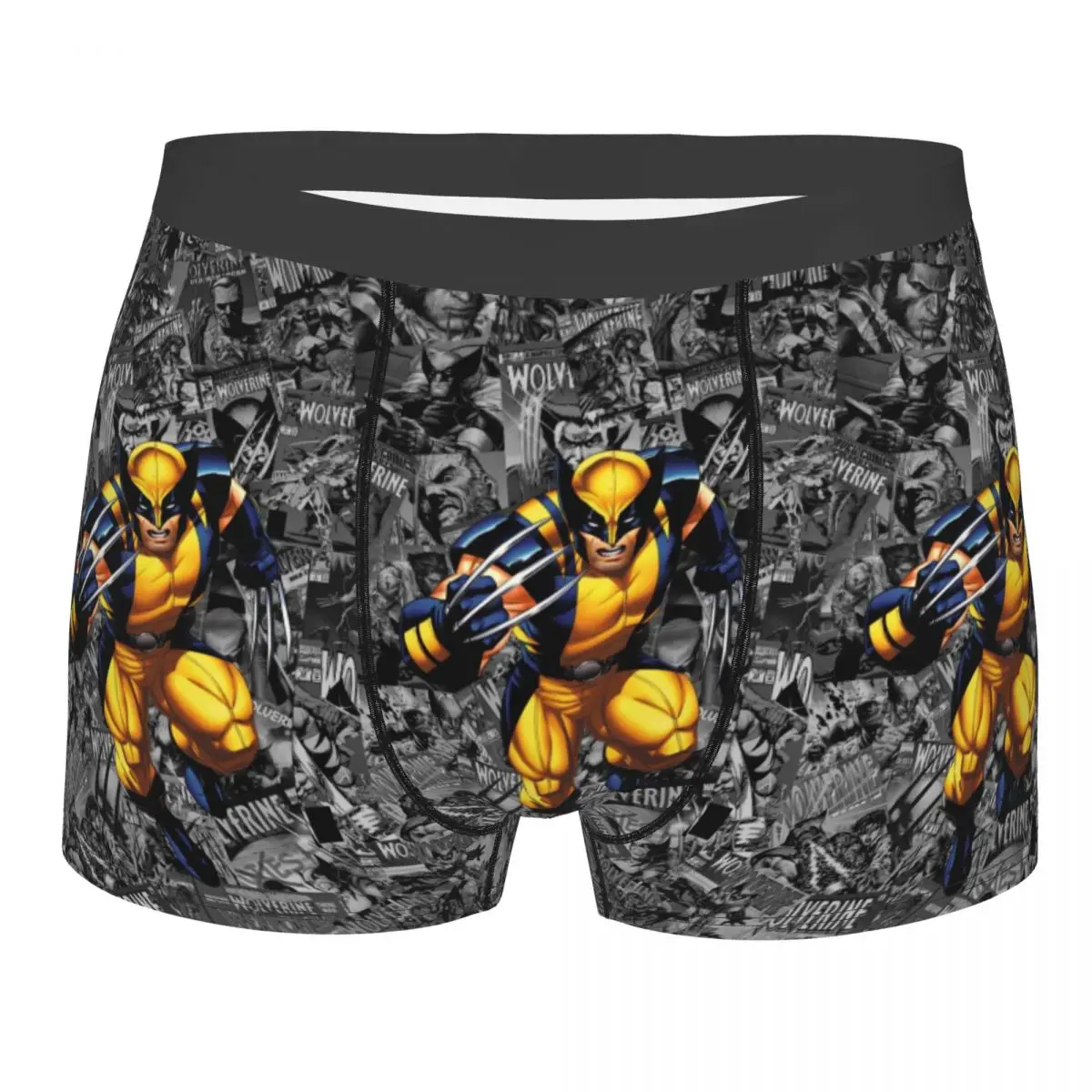 

Пользовательские Росомаха, художественные обои, нижнее белье, мужские дышащие боксеры с комиксами, шорты, мягкие трусы для мужчин