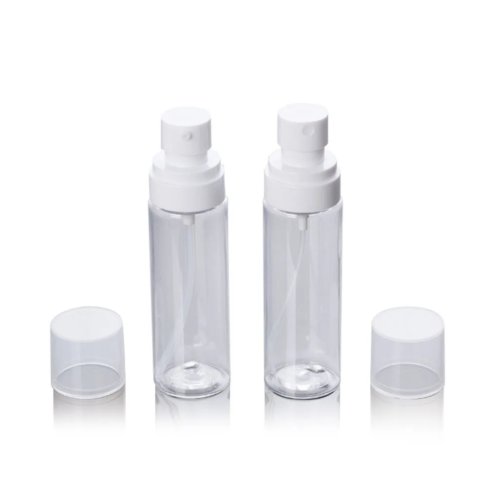 

6pcs 80Ml Empty Transparent Travel Dispenser Set Leak-Proof Pump Spray Bottles Portable Lotion Shampoo Refillable Liquid