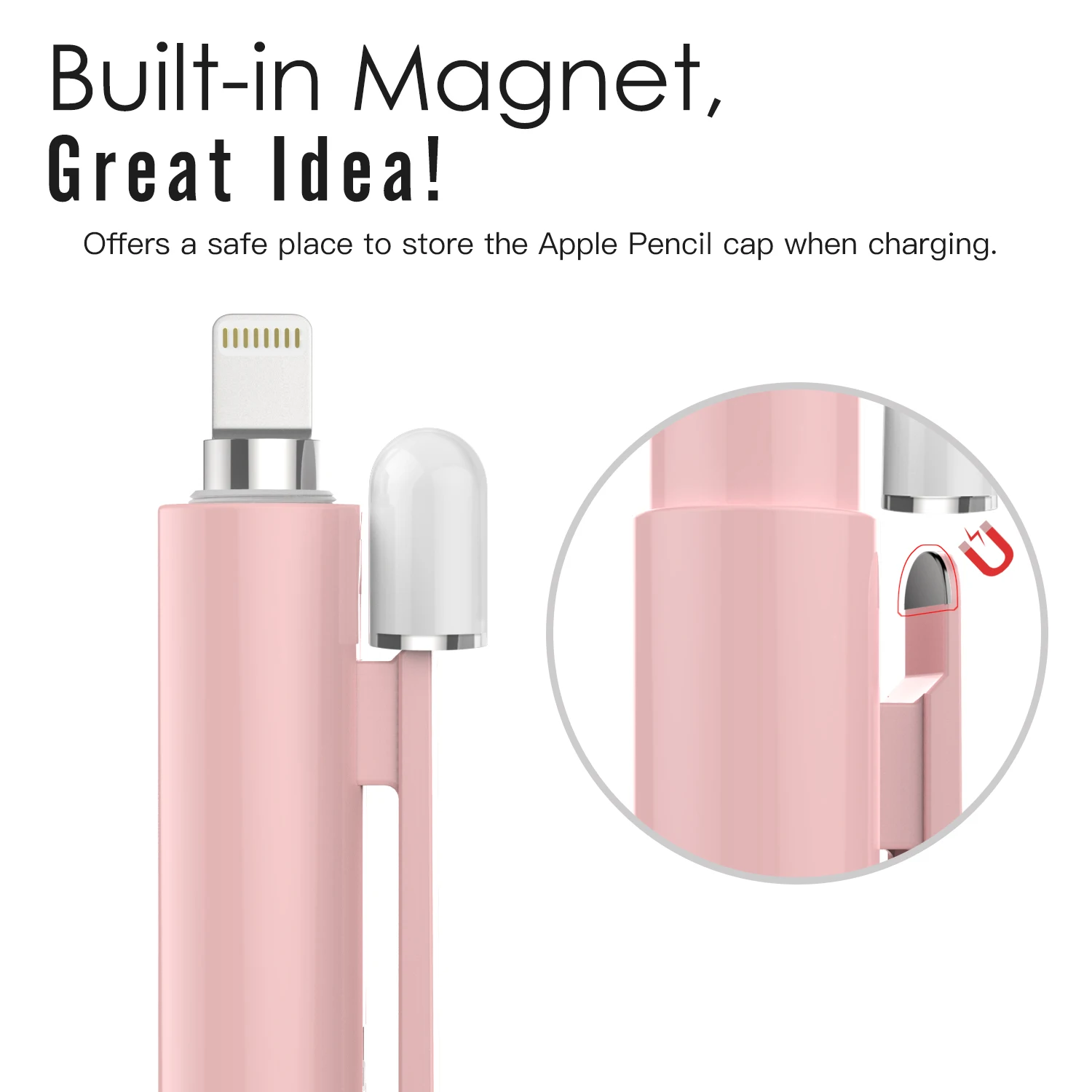 MOKO Holder Case for Apple Pencil 1st Generation,Retractable Pencil 1st Case Protective iPad Pencil Sleeve Skin Cover with Clip