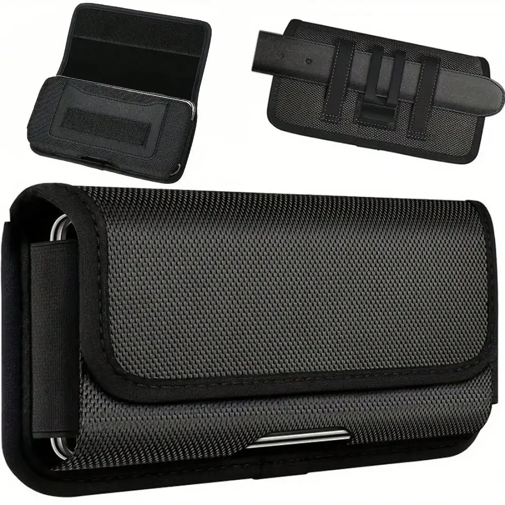 

Outdoors Sports Waist Pack Phone Bag Fashion Simple Black Waist Bag Trendy Versatile Men's Belt Bag Commute Waist Bag