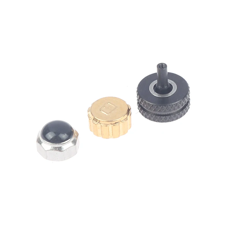 100Pcs Mixed Waterproof Steel Watch Handles Watch Crown Various Sizes and Colors For Watchmakers