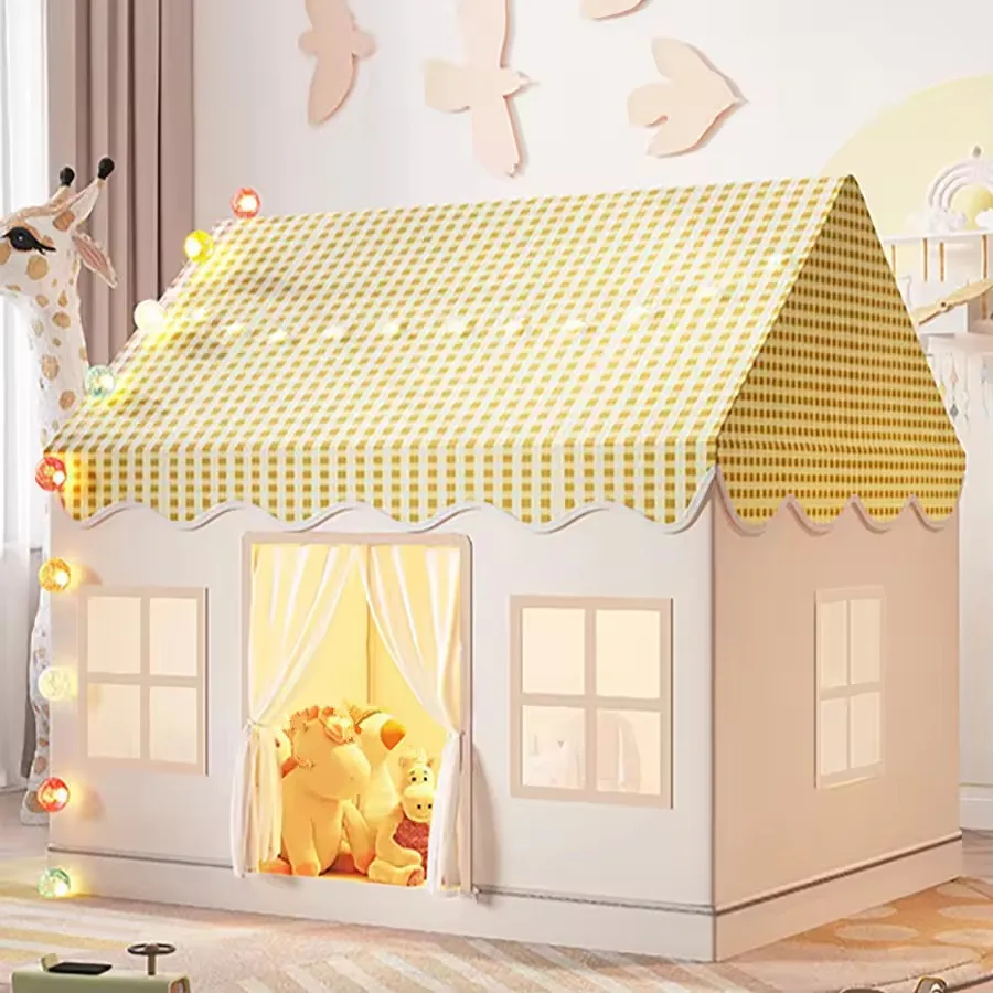 Criança dobrável jogar tenda pequena casa criança brinquedo tenda princesa menina castelo jogar casa tenda do bebê não inclui bola de luz presente natal