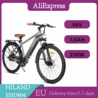 HILAND EHD804 Adult Electric Bicycle 250W 26 Inch Electric Bike 7.8AH Lithium Battery Mountain Wide Tire Electric Bike