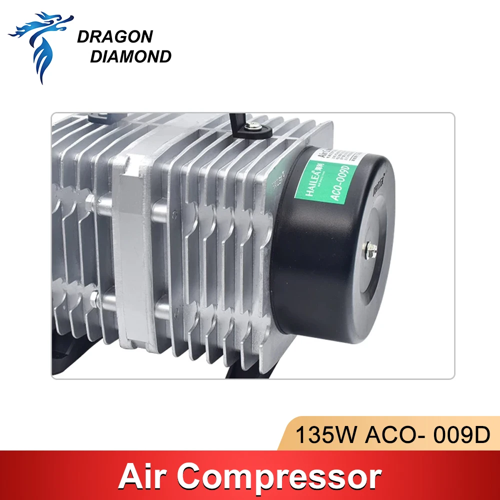 Imagem -05 - Compressor da Bomba de ar ac 110v 220v Auxiliar ar Magnético Elétrico para Co2 Cnc Máquina Corte Gravura a Laser Aco009d 135w