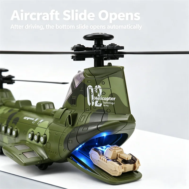 Electric Bump and Go Transport Plane Toy 360 Rotating LED Light Music Universal Wheels for Toddlers Kids 3+ Birthday Xmas Gifts view 3