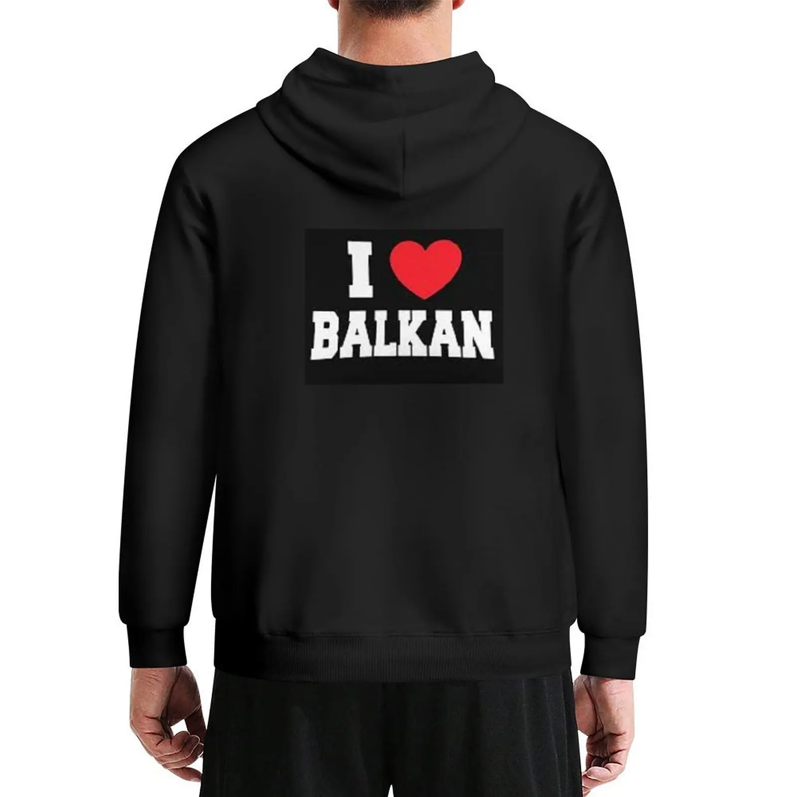 

i love balkan Hoodie men's sweat-shirt autumn jacket men men's clothes fashion men hoodie men