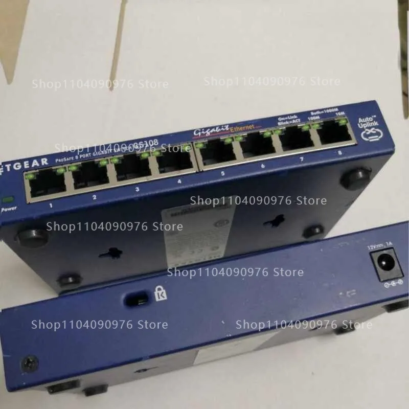 Netgear Gigabit switch GS108 V3 eight-port wired V4 GS308 network GS116E 8-port Gigabit  80% new
