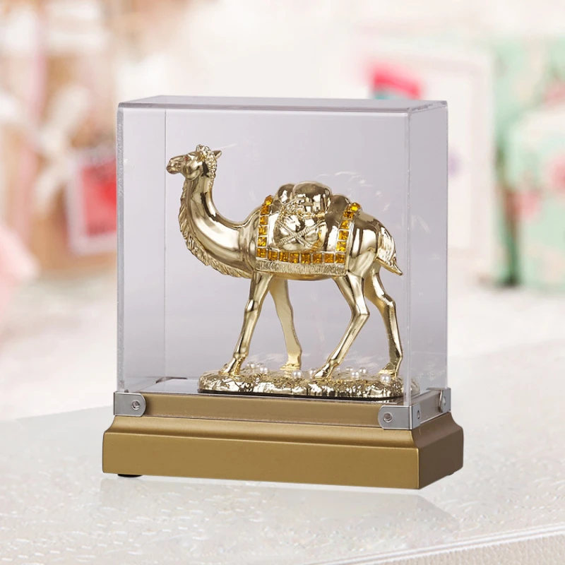 

Zinc Alloy Camel Ornament Sculpture, Handicraft Collectibles, Home Decoration, Office Gift Supplies