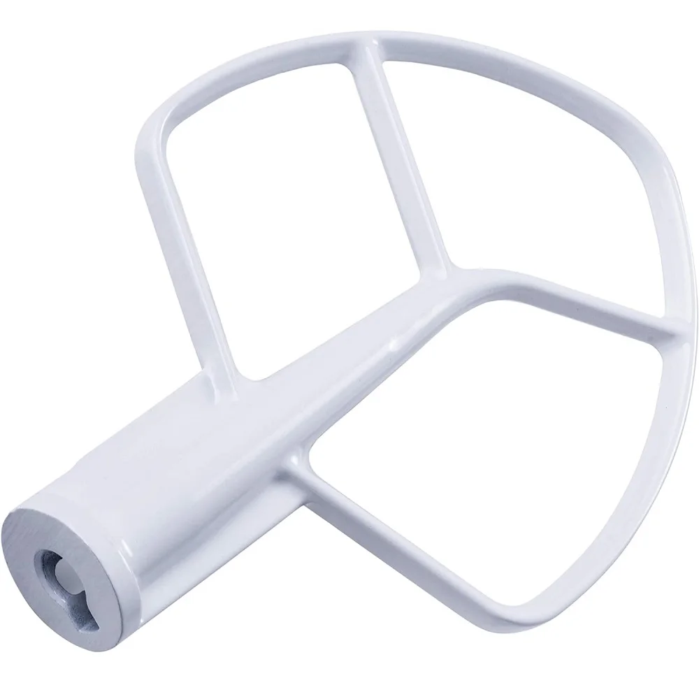 

For 5 QT Mixer Stainless Steel Bowl Compatible with Model KSM50 KSM5 KSM450 K5AB K5SS Kitchen Mixer Aid Coated Flat Beater