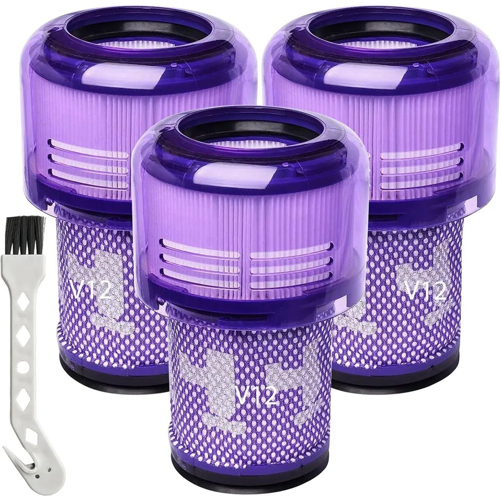 استبدال مرشحات ABXHH 3 قطع لـ Dyson V12 Detect Slim، Slim Animal، Slim المكانس الكهربائية المطلقة SV34 SV35 Filter
