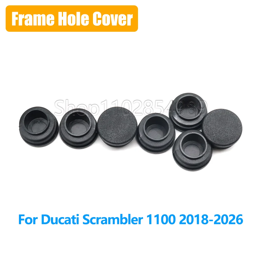

For Ducati Scrambler 1100 2018-2026 Motorcycle Frame Hole Cover Caps Decorative Accessories Plastic Cap Plugs