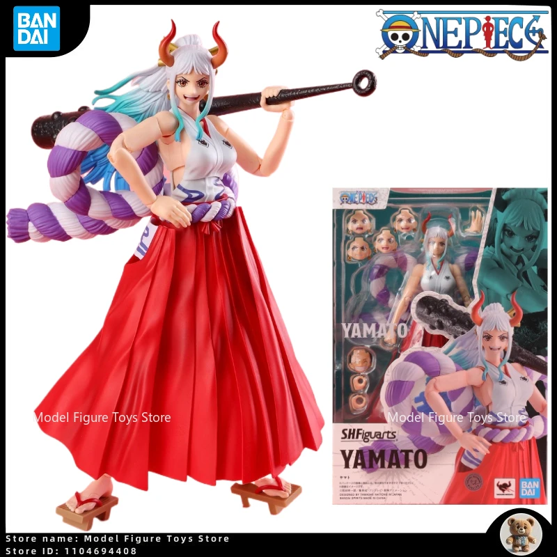 

In Stock Bandai One Piece SHY Yamato Beauty Cartoon Movie Model Statue Ornaments Trendy Toys Figures Brand New Holiday kid Gifts