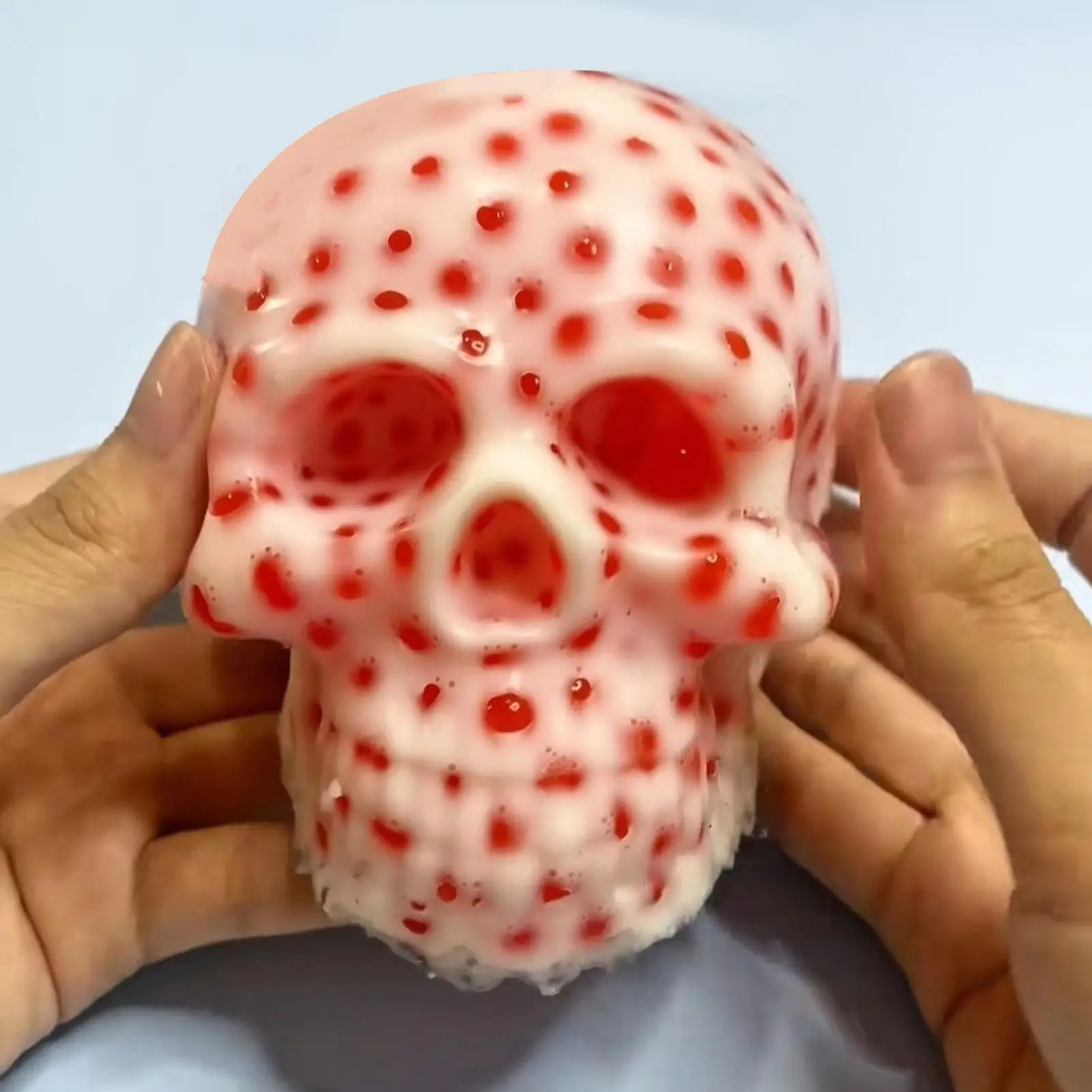 Pimple Popper Toy Skull Pimple Squeeze Fidget Toys Calming Tools Novelty Gadgets For Men Women Kids Halloween Study Stimming