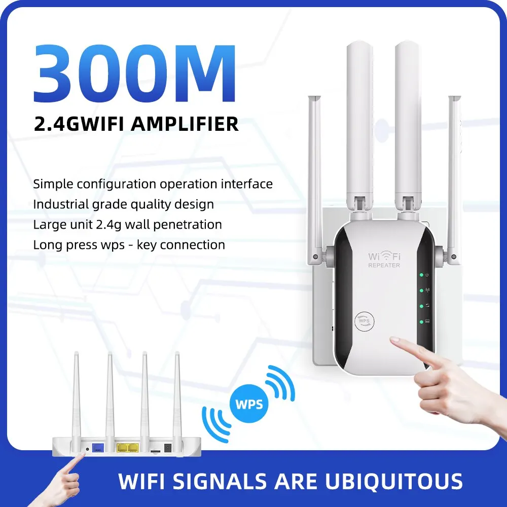 PIX-LINK WR43 Fastest WiFi Repeater Extender Signal Booster WiFi Range Extender Long Range Coverage Amplifier with Ethernet Port