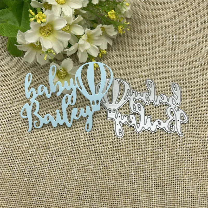 

Letter balloon Metal cutting dies mold Round hole label tag Scrapbook paper craft knife mould blade punch stencils dies