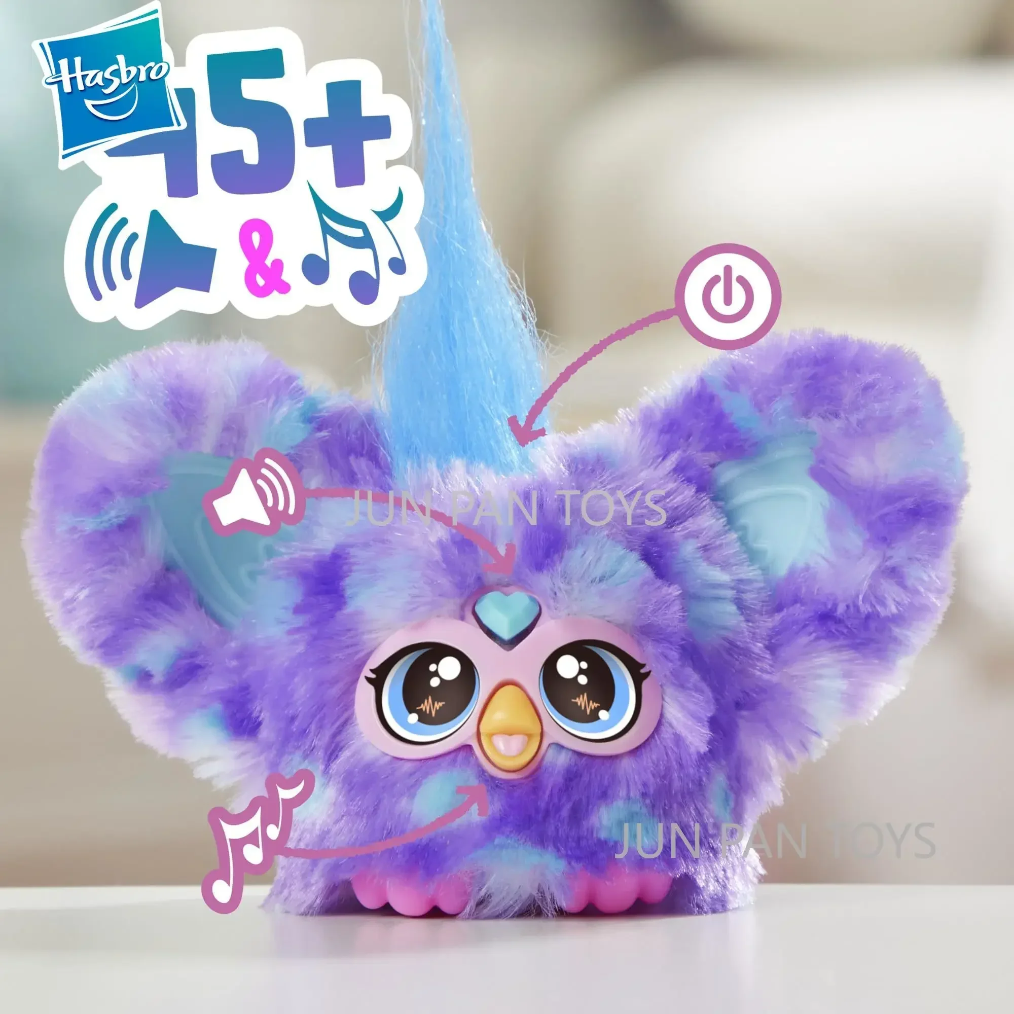 Furby Furblets Mini Friend with 45+ Sounds & Music Collectible and Cute Electronic Plush Children's Toys Gril Holiday Gifts Boys