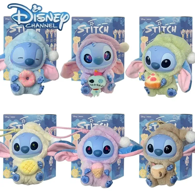 Stitch Before Sleep Blind Box Plüschpuppen Niedliche Anhänger-Ornamente Überraschungs-Spielzeug Geschenke für Fans Geburtstagsgeschenk