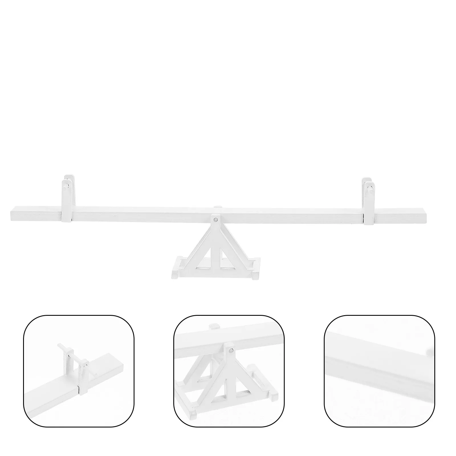 

Miniature Wooden Balance Seesaw Mini House Furniture Tiny Seesaw Decorative Adornment House Furniture Teetertotter Mini
