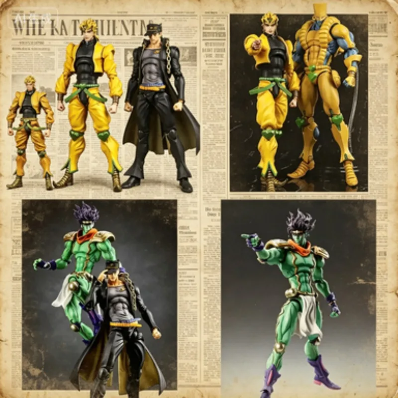 

Special Offer In Stock Bizarre Adventure Super Action Statue Stardust Crusaders Jotaro Kujo and DIO Collectible Figure