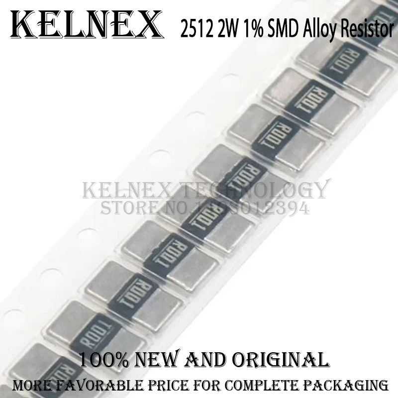 20PCS 2512 SMD Alloy Resistor 2W 1% Resistors R001 R002 R003 R004 R008 R009 R010 R012 R015 R020 R025 R060 R070 R100 R120 R150