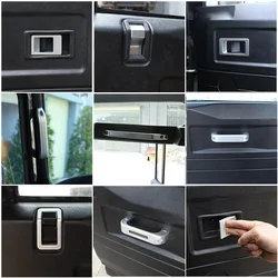 Aluminum alloy Car Door Inner Door Bowl door handle Decoration Replacement Accessories For Land Rover Defender 90 110 2004-2018