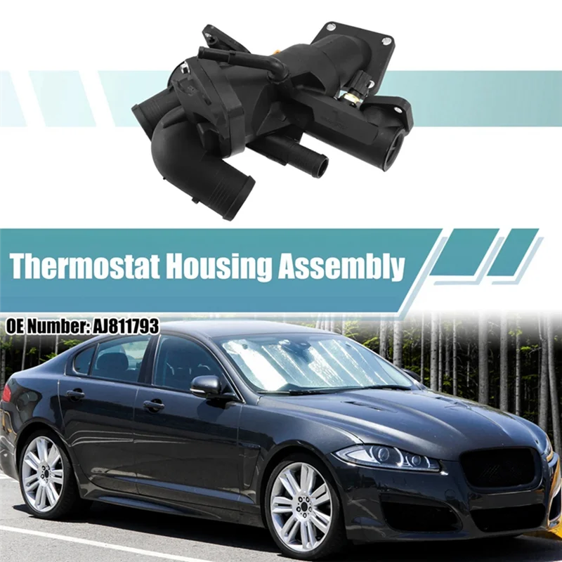 

AEF3-Car Engine Cooling Water Thermostat Housing Assembly For Jaguar S-Type XF XJ8 XK8 XKR Spare Parts AJ811793 AJ810214