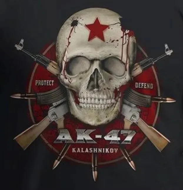 Retro Soviet Red Star Skull AK-47 Assault Rifle Tank Top New 100% Cotton O-Neck Casual Mens Vest Sleeveless Tee Shirt Streetwear