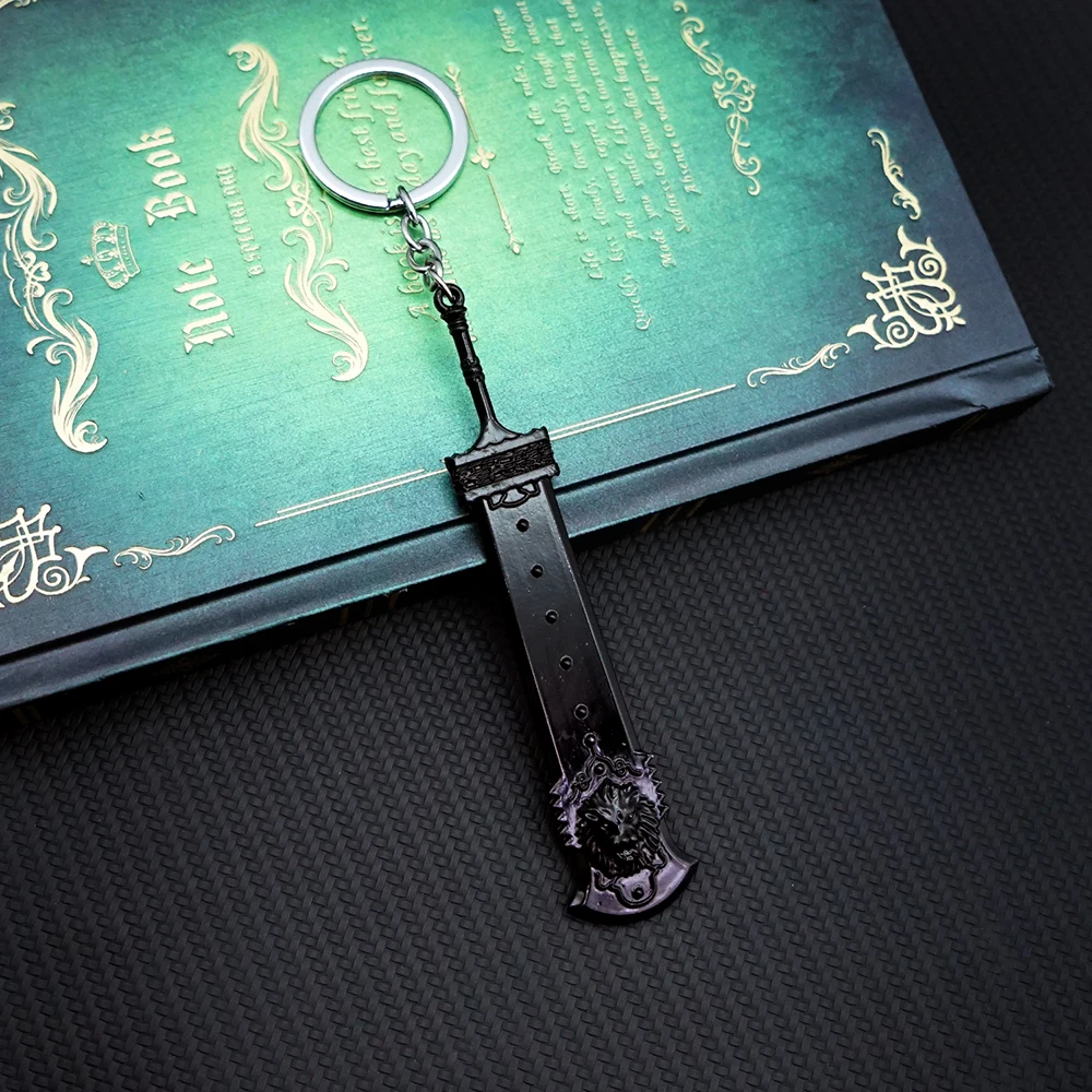 NieR Automata Keychain 2B Black Sword Key Chain Keyring Keychains for Men Women Game Accessories Car Key Ring